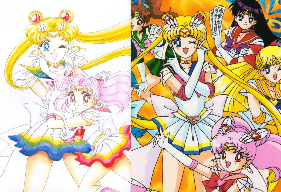 Sailor moon опенинг. вальрес селер. кошка луна из сейлор мун. усаги цукино. сейлор марс и сейлор меркурий.