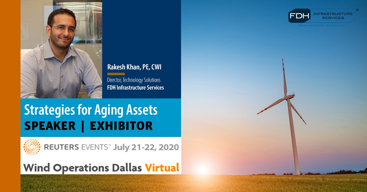 predictant_io's tweet photo. Rakesh Khan, PE, Director, Technology Solutions, joins “Strategy for Aging Assets” live panel at #Wind Operations Dallas Virtual #OMDALLAS, July 22, 10:00-10:45AM CST. FDH is also exhibiting. https://t.co/3iK7ciDTGd
#WindEnergy #NDT #AssetManagement https://t.co/BksegkmTNT