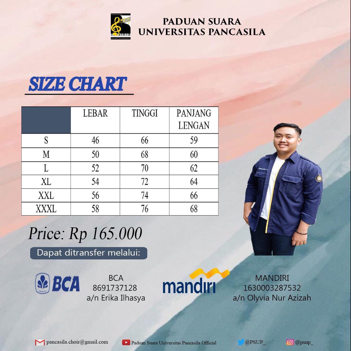 PSUP_'s tweet photo. Hai teman teman 🙋🏼
Paduan Suara Universitas Pancasila akan buka Pre-Order nih...

🎉PDL PSUP🎉

PDL PSUP digunakan sebagai identitas keanggotaan kita di PSUP dan juga bisa di pakai kapan saja loh!!! Oleh karena itu PDL ini bisa kalian dapatkan dengan harga:

💰165.000 https://t.co/IwGtR1WHDc
