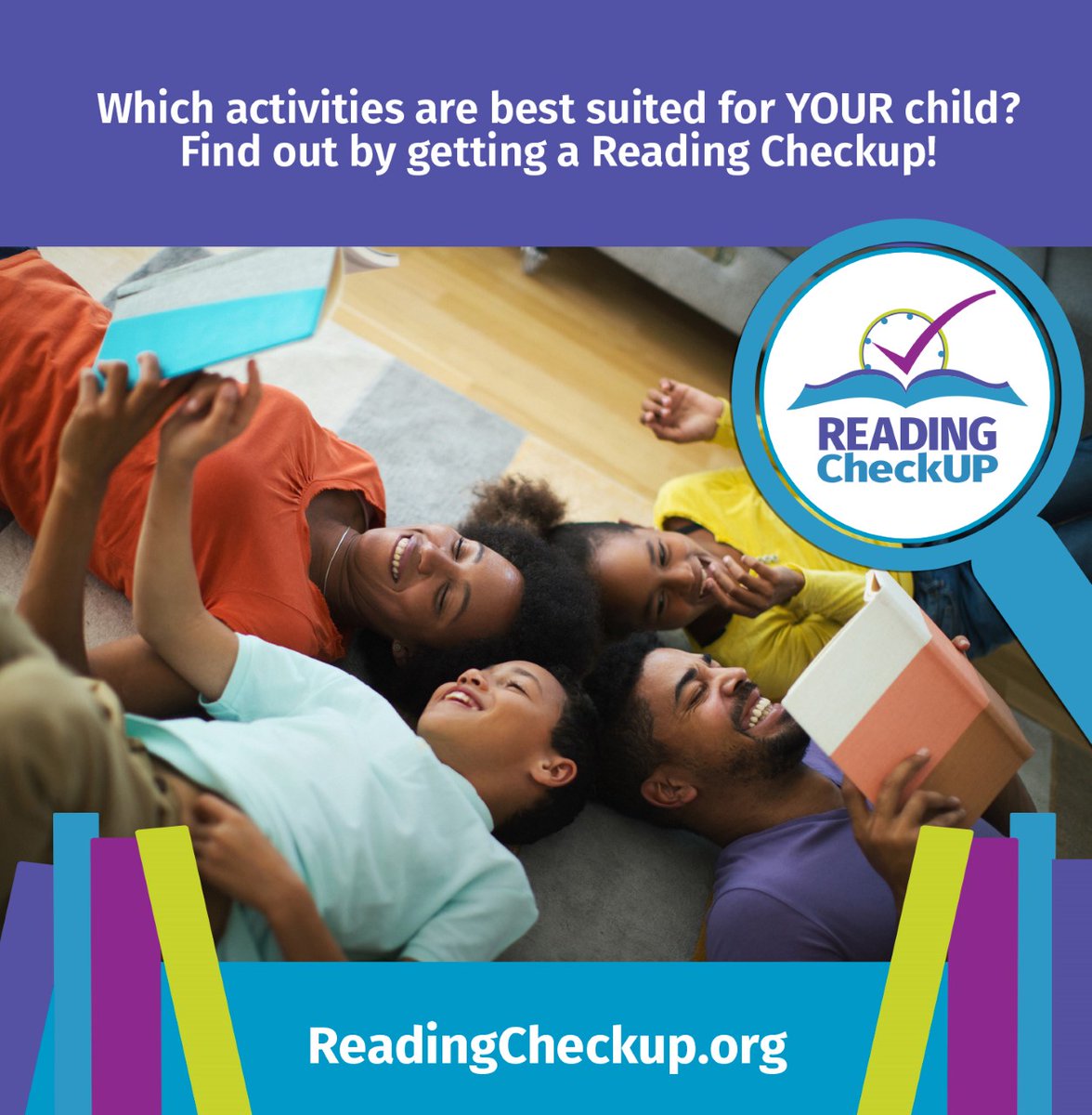 CCRINewsfeed's tweet image. Curious about your child’s reading level? Maybe it’s time to get a Reading Checkup! This tool is completely free and for families with children from Kindergarten to 4th grade. Take the quizzes to get started! Visit ReadingCheckup.org today. #ReadingCheckup #ReadCLT