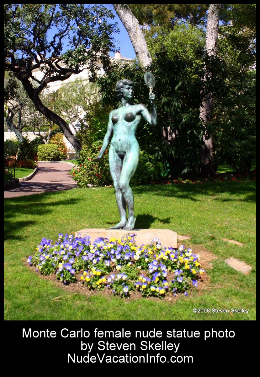Monte Carlo female nude statue photo by Steven Skelley