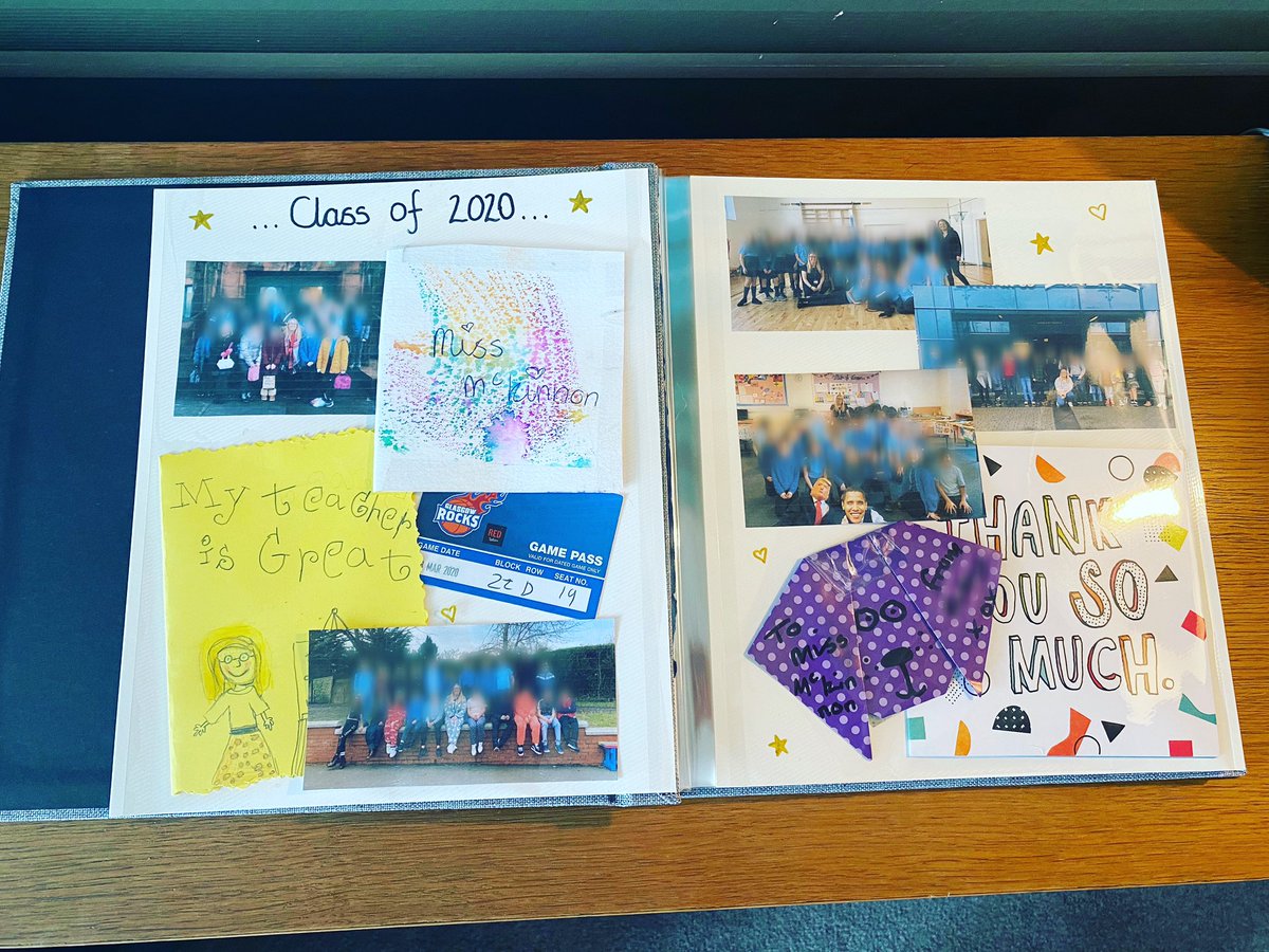 MissMcKinnon01's tweet photo. I am so happy I committed to doing this 🥰❤️ A double page for every year I spend in teaching.  A place to keep photos and special memories for each class I teach.❤️ Looking forward to seeing this fill up over the years 🌈☺️ #TeachingJourney #Year1 #Primary7 #Memories #ScrapBook https://t.co/JXv3b7haxj