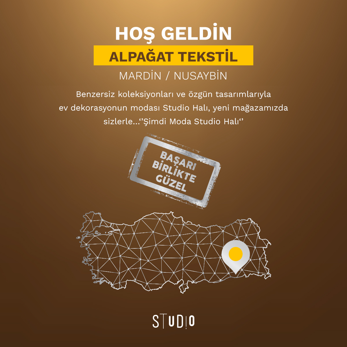 studiohali's tweet photo. Benzersiz koleksiyonları ve özgün tasarımlarıyla ev dekorasyonun modası Studio Halı, yeni bayimiz; Alpagat Tekstil ve Piya Home'da sizleri bekliyor. #ŞimdiModaStudioHalı #BaşarıBirlikteGüzel https://t.co/XWO9Sbps72