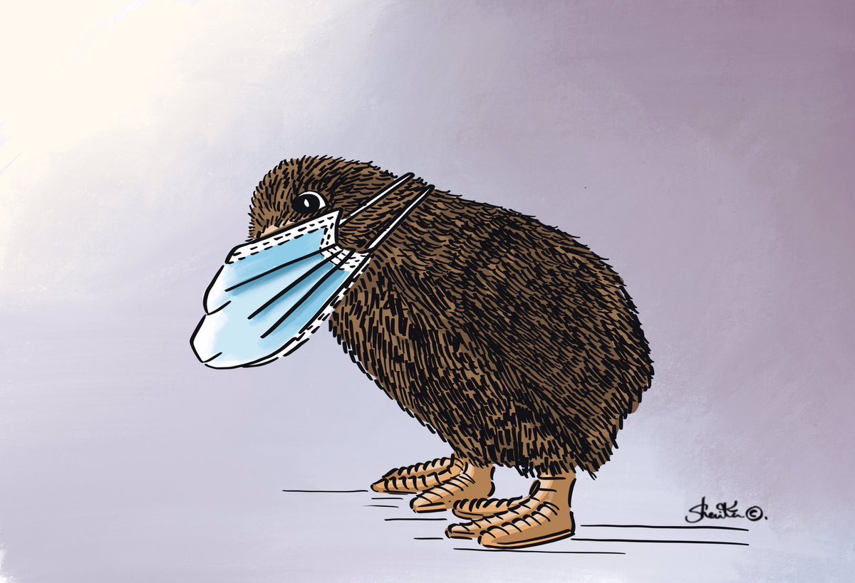 Cartoon expression of #coronavirusnz #Covid_19 
 by <a href="/Nikshazz/">Shanika 🌱(She/Her)</a> 

#MicroTribes #PopCulture #TroposLife