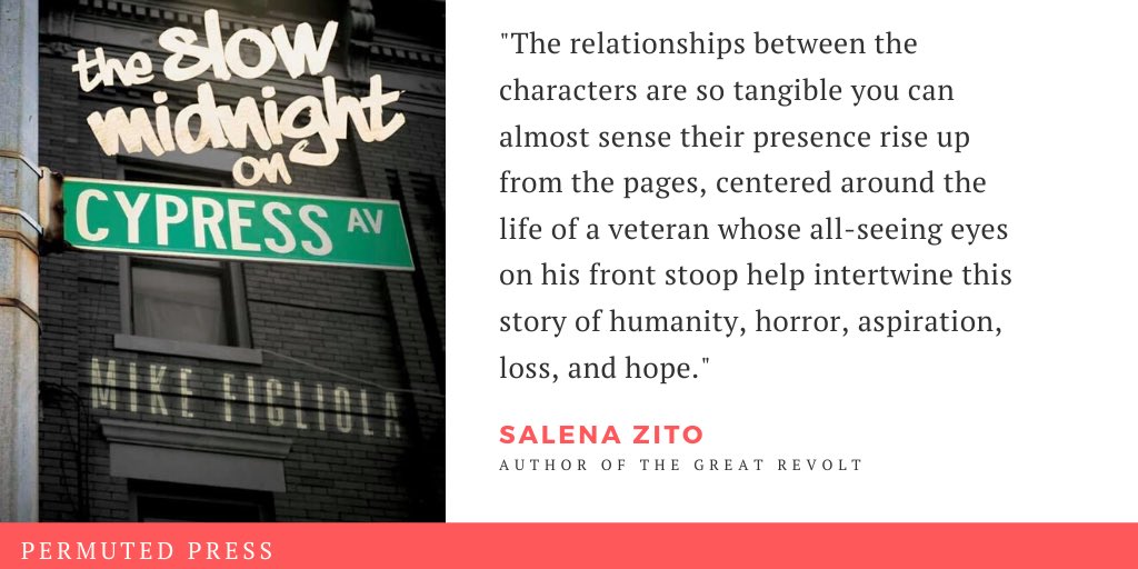 audreyanne444's tweet photo. Only 14 days til #TheSlowMidnightOnCypressAvenue by @MikeFigs drops!🤩 https://t.co/tRWaiMVuti. Here's some more awesome advanced praise⭐️. @PermutedPress #fiction #writingcommunity #books #queens #NYC #ridgewood #advancedpraise #preorder #BarnesAndNoble https://t.co/GKyLAsrU96