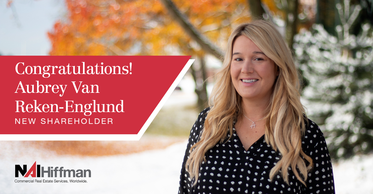 NAIHiffman's tweet photo. We're thrilled to announce that Aubrey Van Reken-Englund, has been promoted to Executive Vice President &amp; is our newest Shareholder. A well-deserved achievement for continued company commitment &amp; exemplifying Hiffman core values. Congratulations #Trusted #collaborate #innovation https://t.co/w2P0ffTvWB