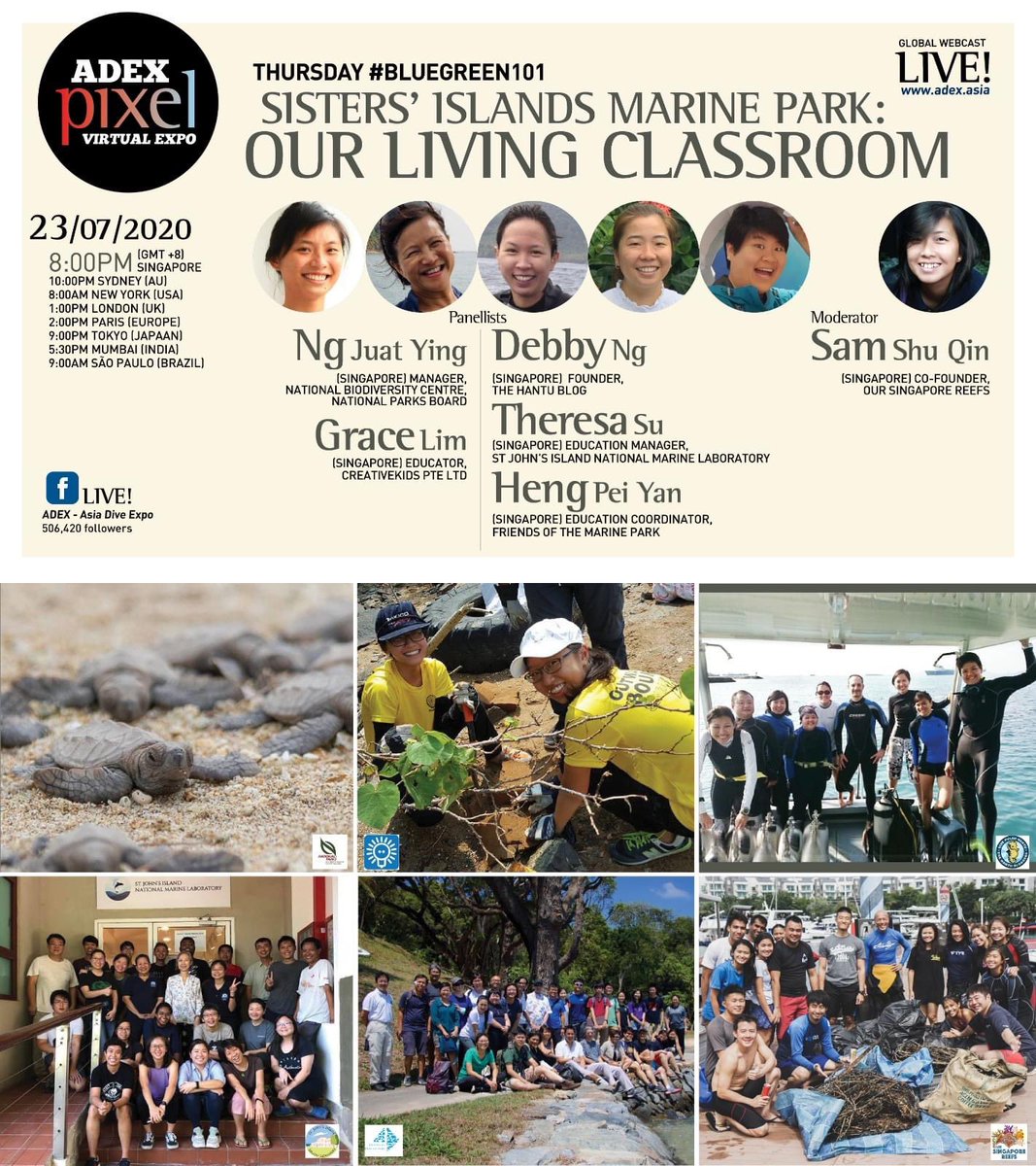 sgmarineparks's tweet photo. Join us this week as we share different #learning opportunities, and ways we connect people to #nature when the #SistersIslandsMarinePark and our other islands become classrooms! We hope to encourage more students to cherish our islands and reefs. 
#education #ocean #environment https://t.co/TnlzU4hLZ3