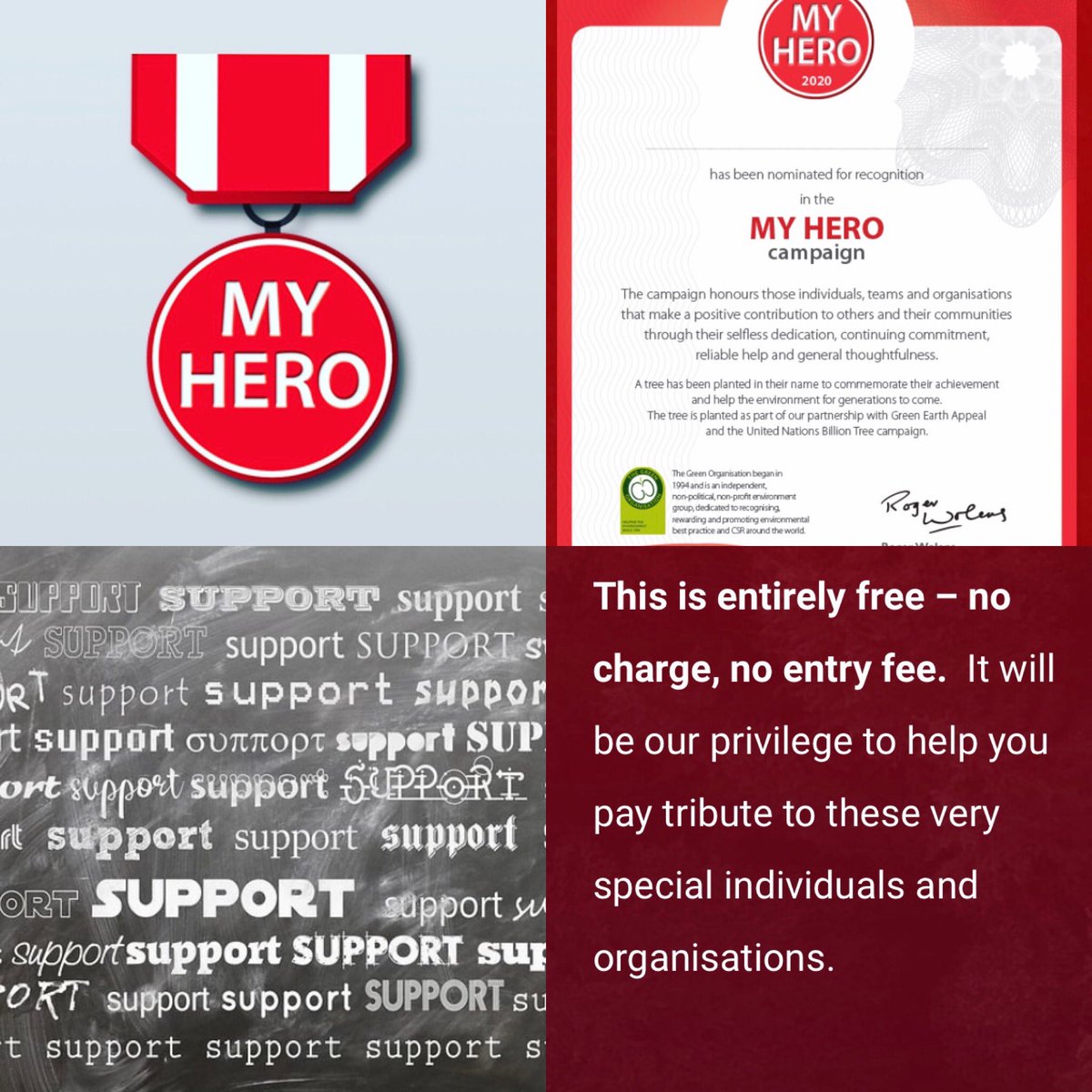 TheGreenOrg's tweet photo. Whose your HERO?
Who do you know who deserves recognition?
#careworkers. #cleaners. #deliverydrivers. #neighbour #refusecollectors ...
Now is the time to say THANK YOU, to show your appreciation and to give them the recognisation they deserve ⬇️
https://t.co/lf2ue5EUND
#myhero https://t.co/cDYFnEF3AO