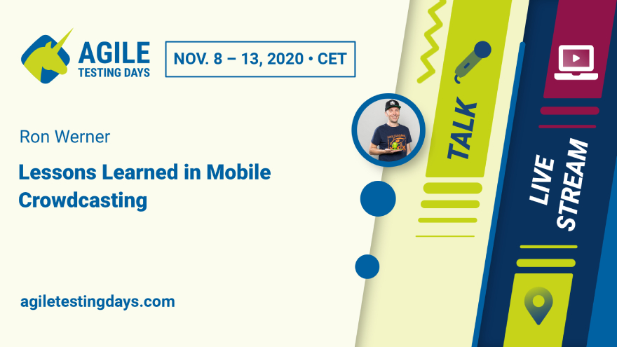AgileTD's tweet photo. 💻 Join @ron_werner in this #AgileTD talk and learn how to communicate best with your crowdtesters.
➡️ More info here: https://t.co/T0gSa5Lhq7
#agiletesting #softwaretesting #onlinetalk #MobileTesters #WebTesters https://t.co/3xg0LPuJO3