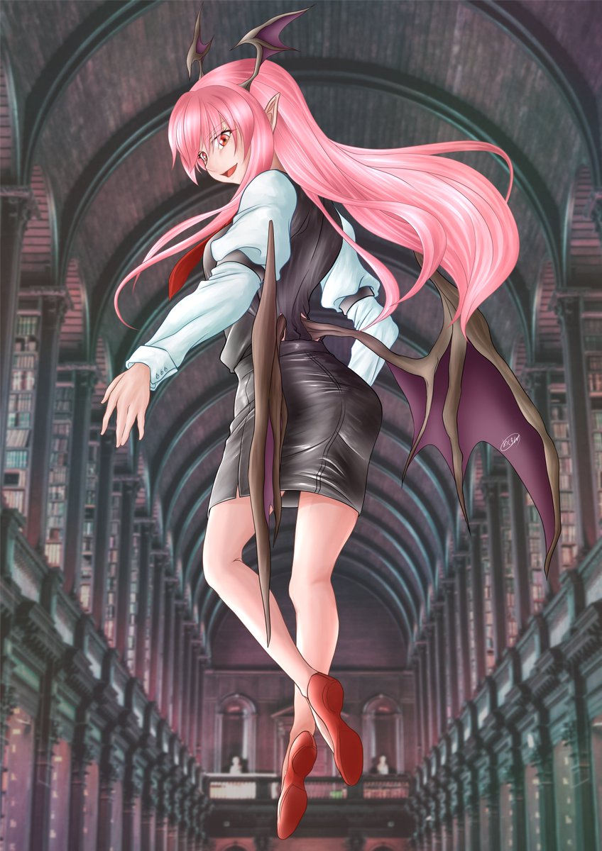 東方 悪戯に微笑みを浮かべる 小悪魔 東方project あくろんは原稿しろ8 31のイラスト