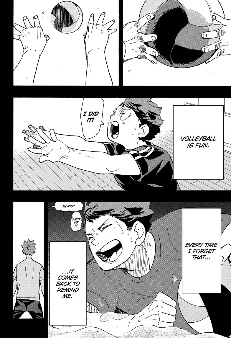 While Oikawa likely wouldn’t have it so bad, still, changing your citizenship is a scary, brave move which I think can be explained by Oikawa’s unadulterated love for the sport that he wants to keep playing no matter what, along with his greed, or hunger.