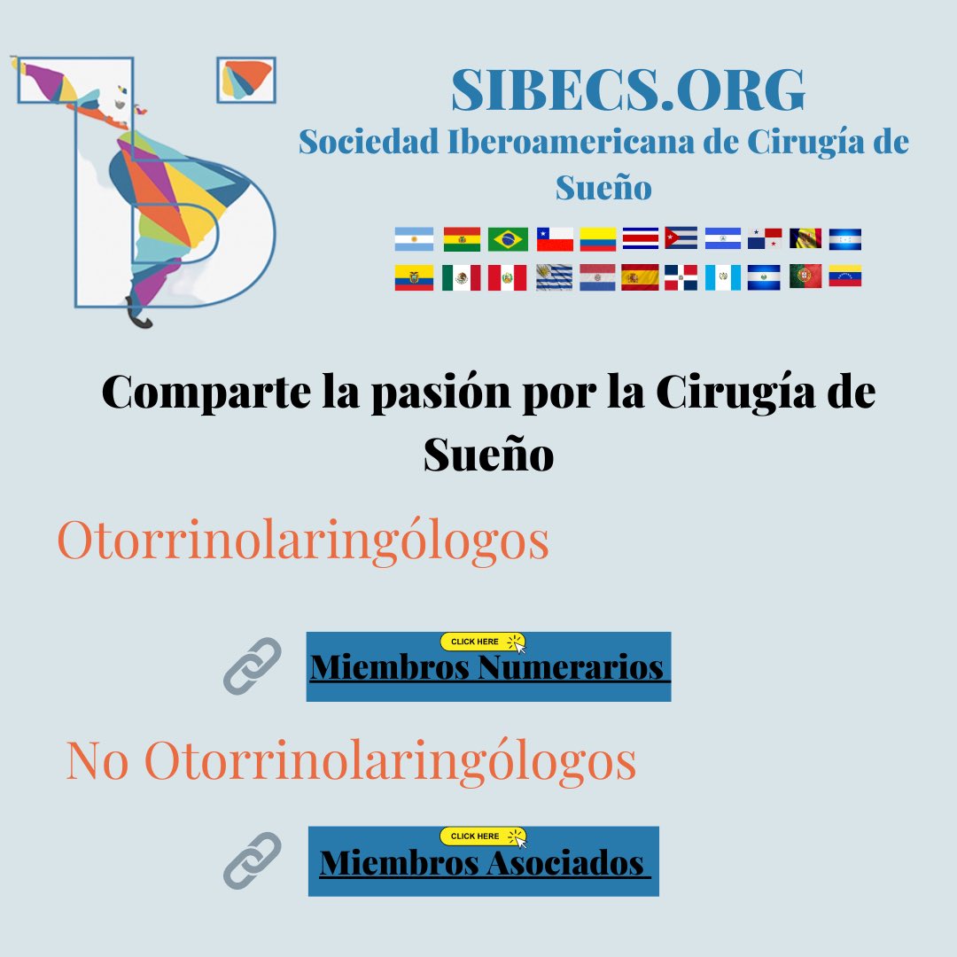 sibecs's tweet photo. Comparte la pasión por la Cirugía de Sueño 

Otorrinolaringólogos 
👉🏼 https://t.co/C5HvMhK5IN

No Otorrinolaringólogos 
👉🏼 https://t.co/DYE9FWrdKu https://t.co/K4bY7DwIM1