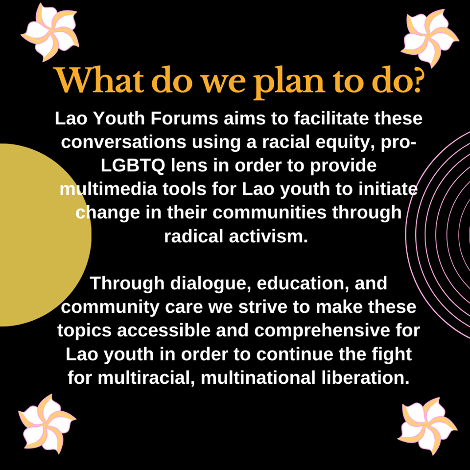 LSAFresnoState's tweet photo. Lao Youth Forums is a new platform for members of the second generation and Generation Z to build a supportive community while engaging in conversations on current issues and experiences as Lao youth.

IG: laoyouthforums
FB: Lao Youth Forums

About: https://t.co/bIL1NIYgh9 https://t.co/pbFJhmJb3Y