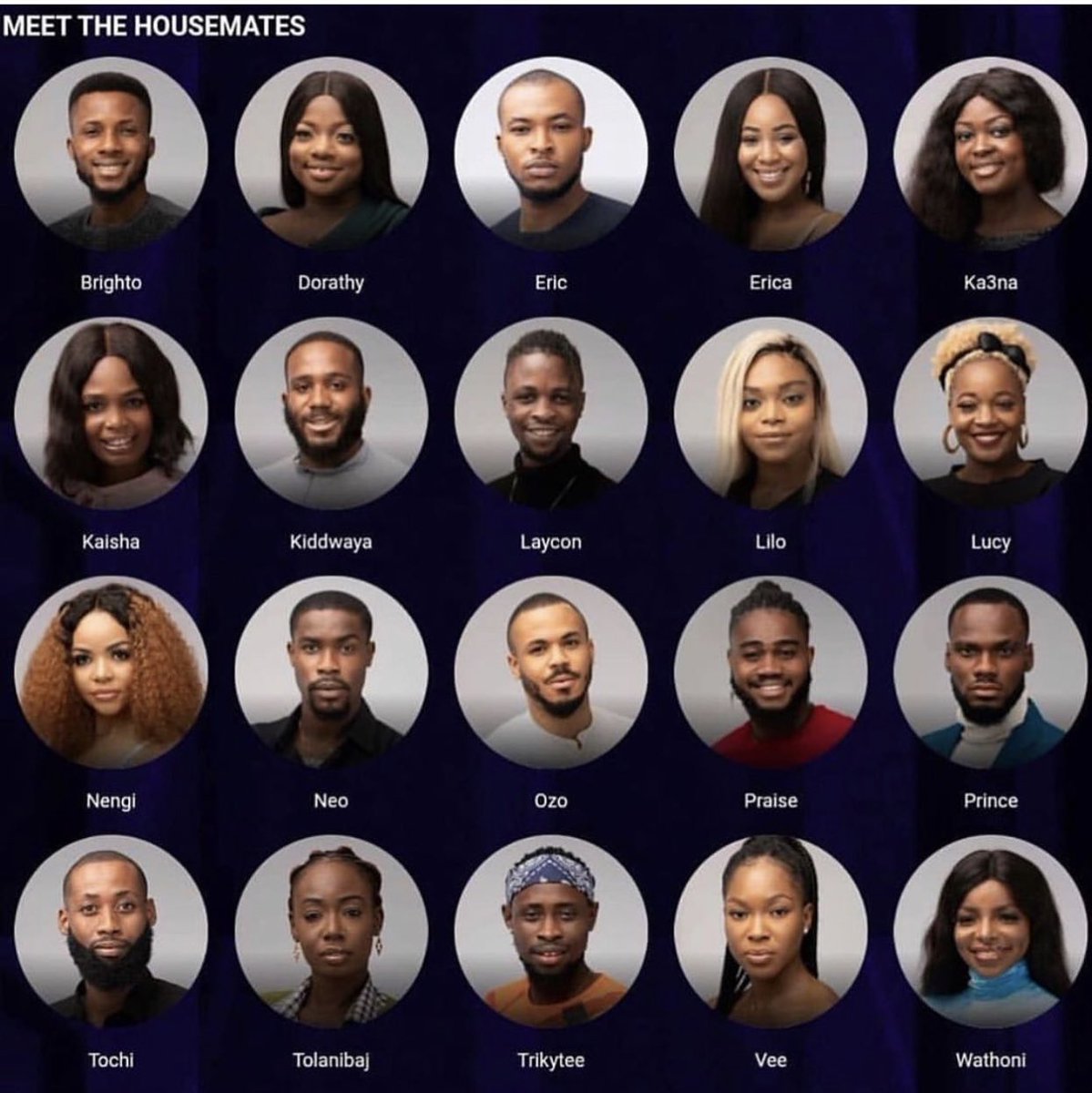 BlackSam_'s tweet photo. Who will be the housemates to get evicted from #BBNajia house?

Predict and stand a chance to win 5k voucher https://t.co/ulSAQuKwau