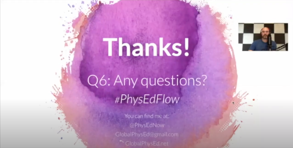 smsandino's tweet photo. A6 What are some examples of natural feedback being built into activities? #PhysEdFlow #EPEW2020 https://t.co/zBGSvS9dZM