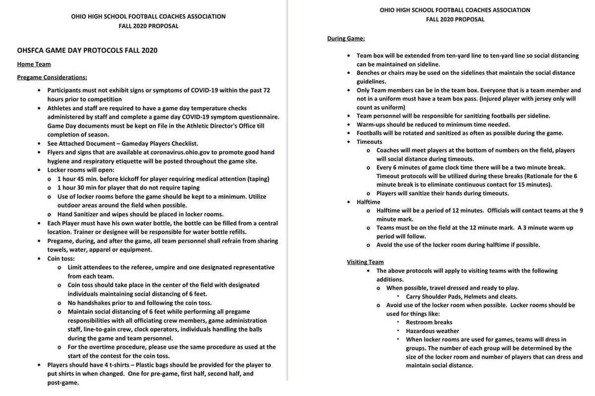 Info for Ohio HS Football in the fall.