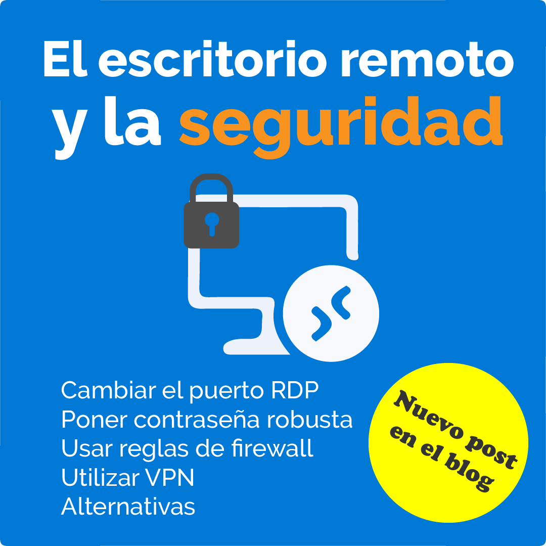 cabaldi_infor's tweet photo. Nuevo post sobre el escritorio remoto, tan de moda con el teletrabajo, y la seguridad.
Hay que saber implementar un mínimo de medidas de seguridad o te expones a serios problemas.
https://t.co/kxVAOlK0qH
#rdp #informática #internet #castelldefels #gavà #viladecans #santboi https://t.co/sbk3PyooXQ