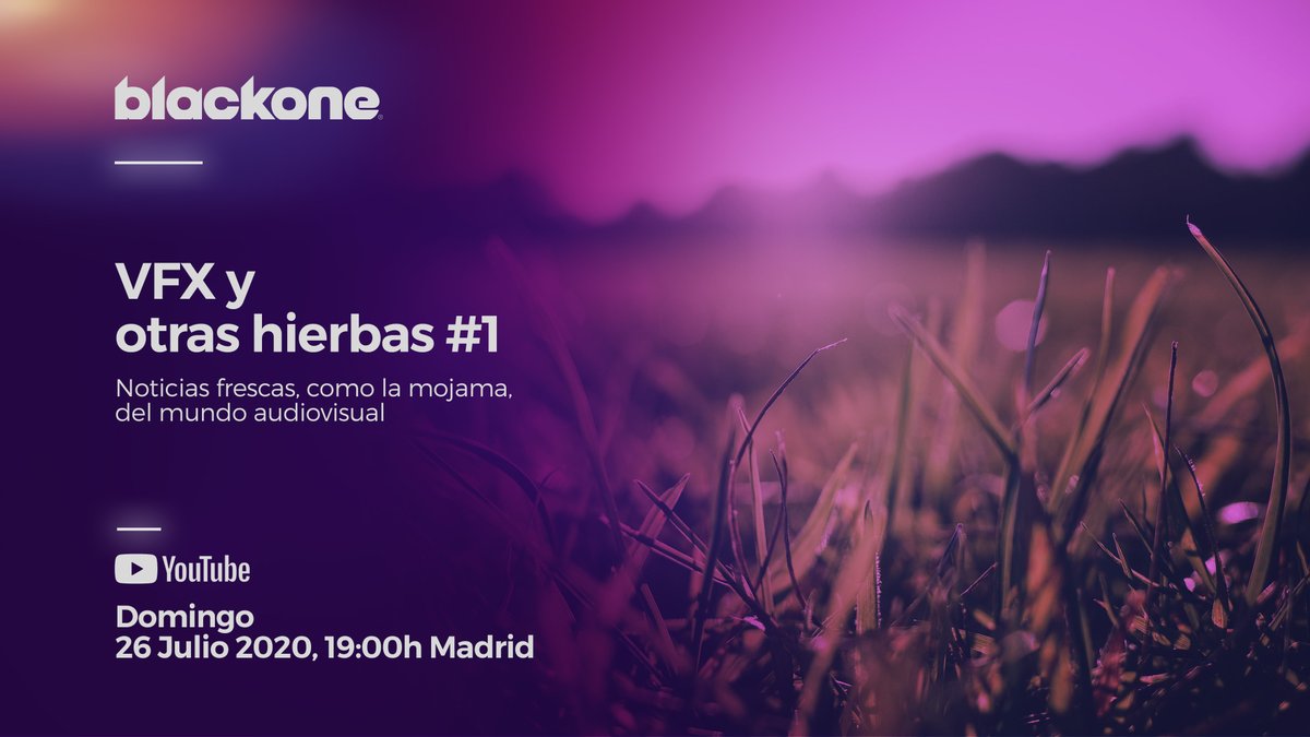 Este domingo en directo hacemos un repaso de las noticias audiovisuales en nuestro canal de YouTube con los amigos <a href="/CristinaBarper/">Cristina Barper</a> <a href="/Redblaster/">Edu León</a> <a href="/edenexposito/">Edén Expósito</a> <a href="/jlaragonm/">José Luis Aragón</a> . VFX y otras hierbas #1: youtu.be/gpHOiOce6lI