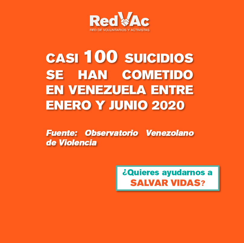 RedVAcVzla's tweet photo. Nos preocupa que mes a mes, más venezolanos deciden atentar contra sus vidas. Sabemos que en estos momentos tan duros, muchas personas han desarrollado depresión, ansiedad, pero ¡queremos ayudarte! https://t.co/WhaezwIjuu