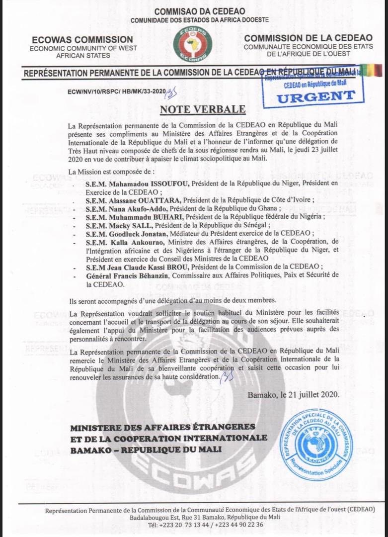 Baba_A_'s tweet photo. Crise au #Mali: liste complète des chefs d’Etats attendus au Mali jeudi prochain. #Buhari, #Issoufou, #Ouattara, #Sall... https://t.co/TZ7IYAqp6w