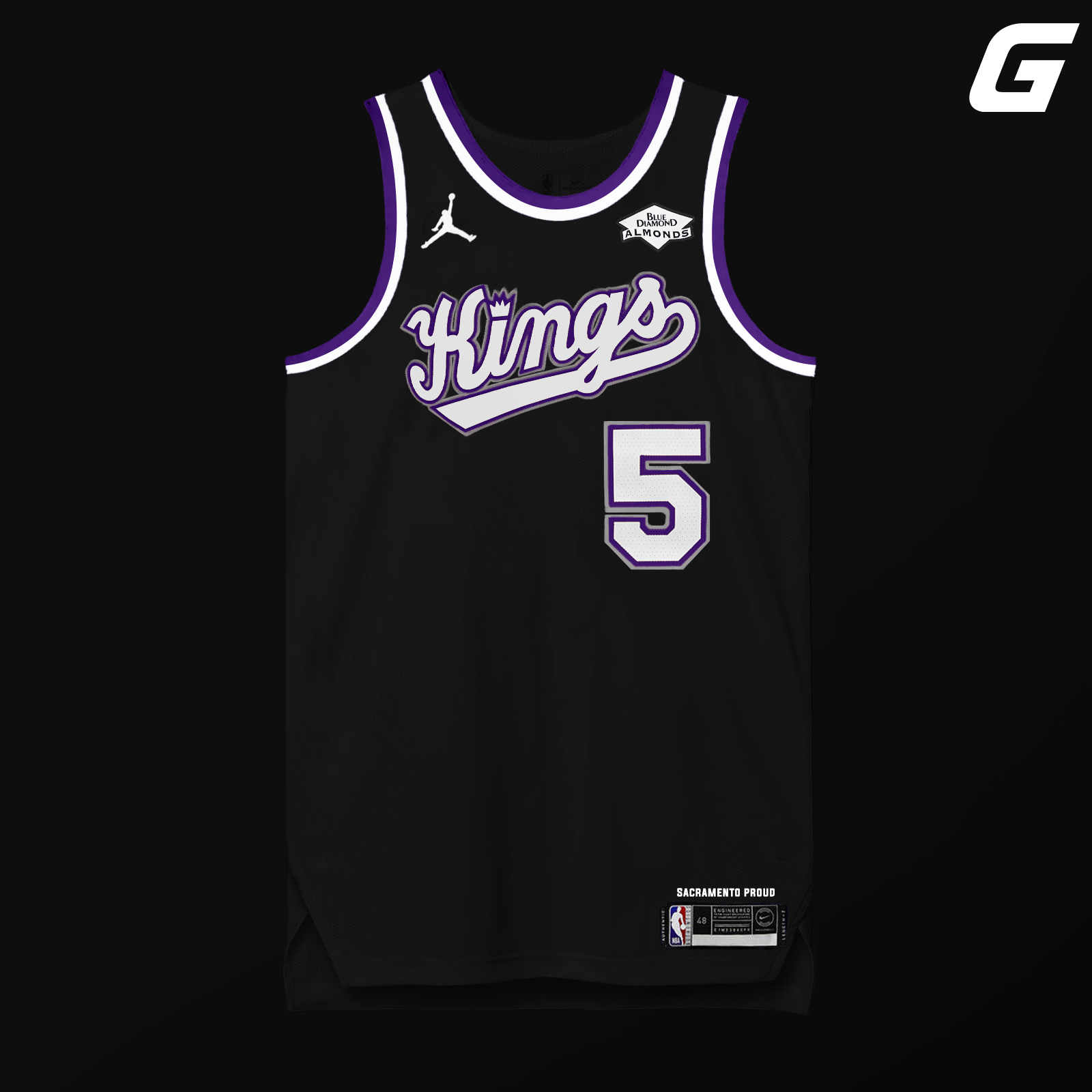 Grant Goldberg on X: picked the Kings for my newest jersey redesign relied  on some feedback from fans and combined stuff from their past looks to come  up with these  /