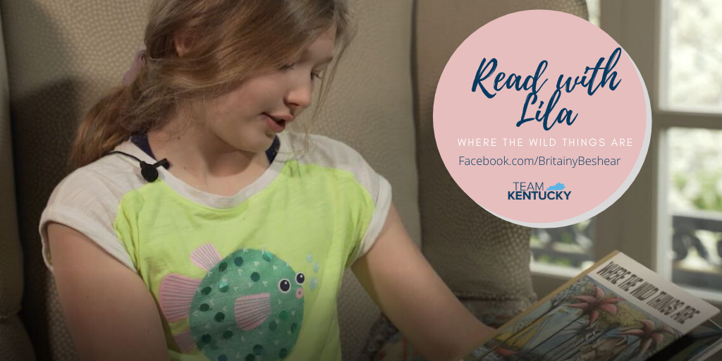 BritainyBeshear's tweet photo. Where the Wild Things Are is live, read by Lila! Visit https://t.co/PMr2wBbsbe to enjoy. #TogetherKy #KyKidsHealthyatHome https://t.co/2i5DI5PZ0k