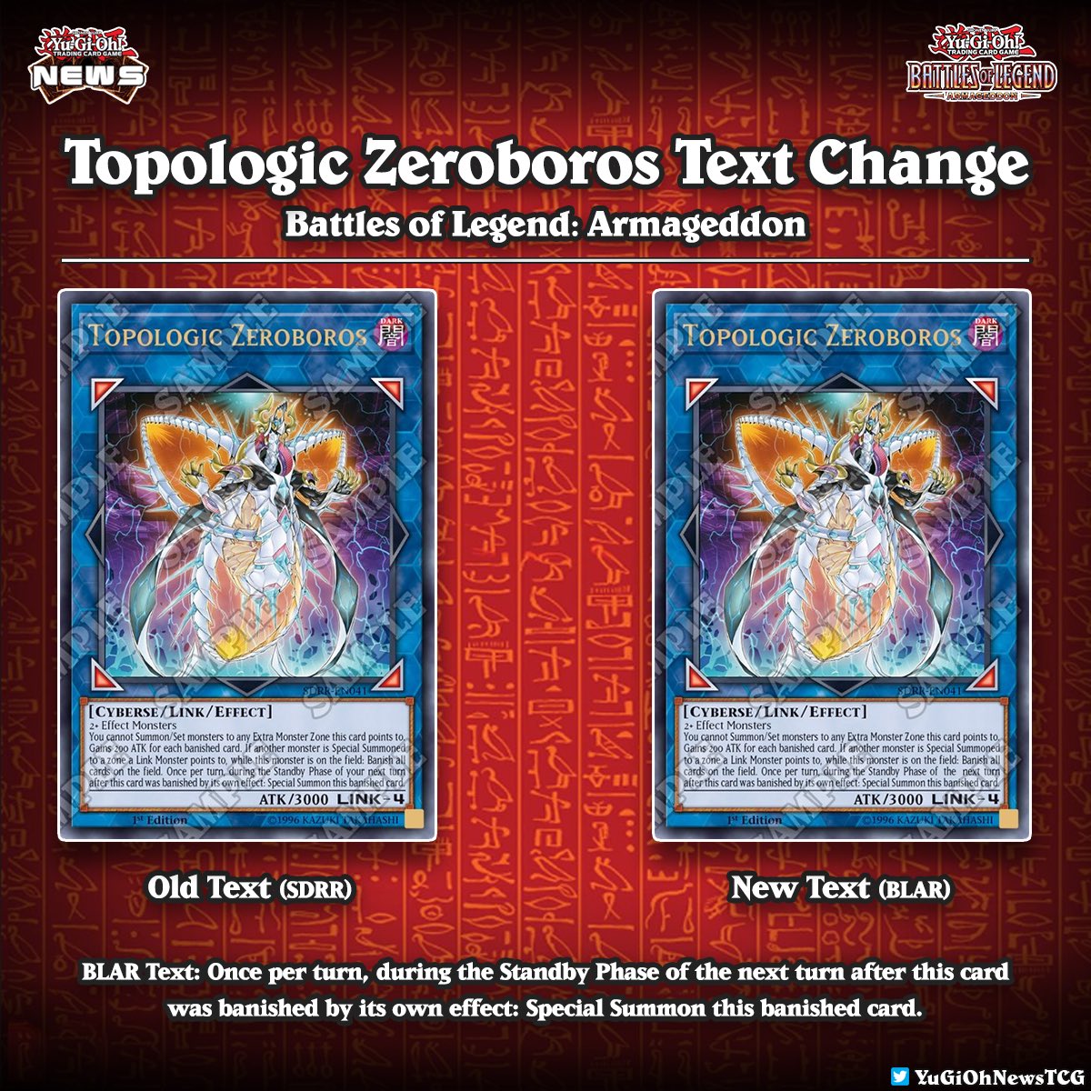 : Topologic Zeroboros has had a text change in the upcoming #YuGiOh TCG Booster Box : 23/07/2020 : Topologic Zeroboros has had a text change in the upcoming #YuGiOh TCG Booster Box : 23/07/2020