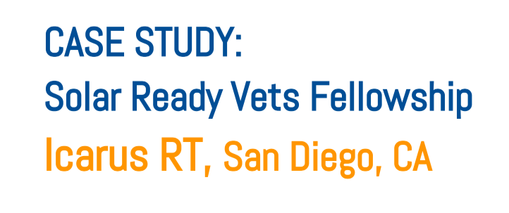 The first #SolarReadyVets Fellowships are complete! 
With @HiringOurHeroes, solar company <a href="/icarusrtinc/">Icarus RT, Inc.</a> hosted two SRV Fellows in operations &amp; systems management roles as they transition from service in the Marine Corps and Air Force.

Read the case study:
bit.ly/3hkSTye