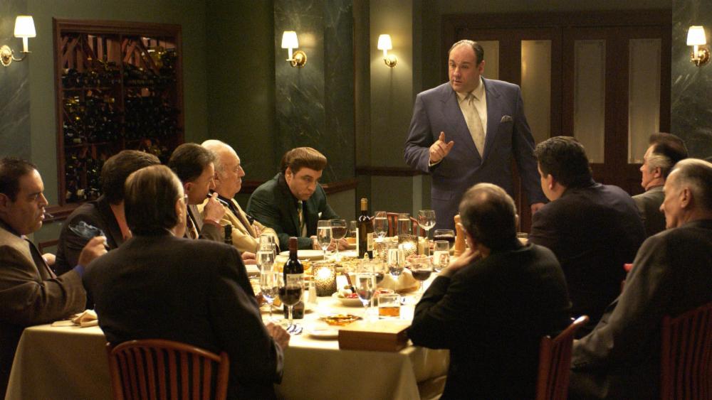 TvAteMyBrain's tweet photo. [NEW] #TvAMBreruns! @Color_HistoryOf &amp; @PapaElefante continue their rewatch of #TheSopranos with season 5. They praise the brilliant cast and discuss how relevant this show was in the era of gangster tales. 
https://t.co/nXzbfQDSiP
#CTAtvpod #CTAfam #tvpodcast https://t.co/Gf9wSDh4TG