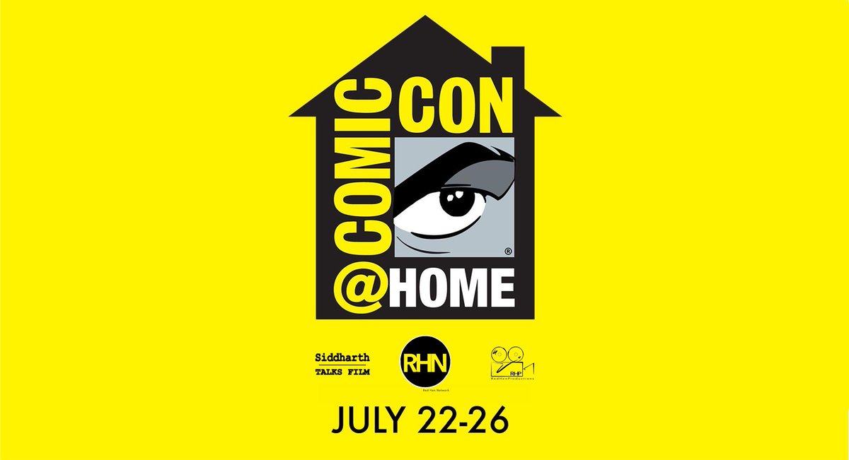 sidtalksfilm's tweet photo. #EXCLUSIVE: Stay tuned from this Wednesday till Sunday for @sidtalksfilm &amp; @rhproductions' coverage of this year's virtual @Comic_Con on all our social media platforms as we bring you the latest panel news and updates... #ComicConAtHome #ThisIsEntertainment https://t.co/Sz8wFZ4xkt