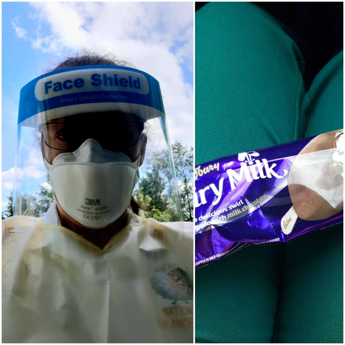 parathumper's tweet image. 2 1/2 hours wearing full ppe in 22°C on a call 🥵🚑🥵🚑🥵🚑 Hot, sweaty, dehydrated, glasses flogging up and tired, and the general public can't wear a face mask for a few minutes while they go out in public. Thanks for ensuring we have to work like this for longer.