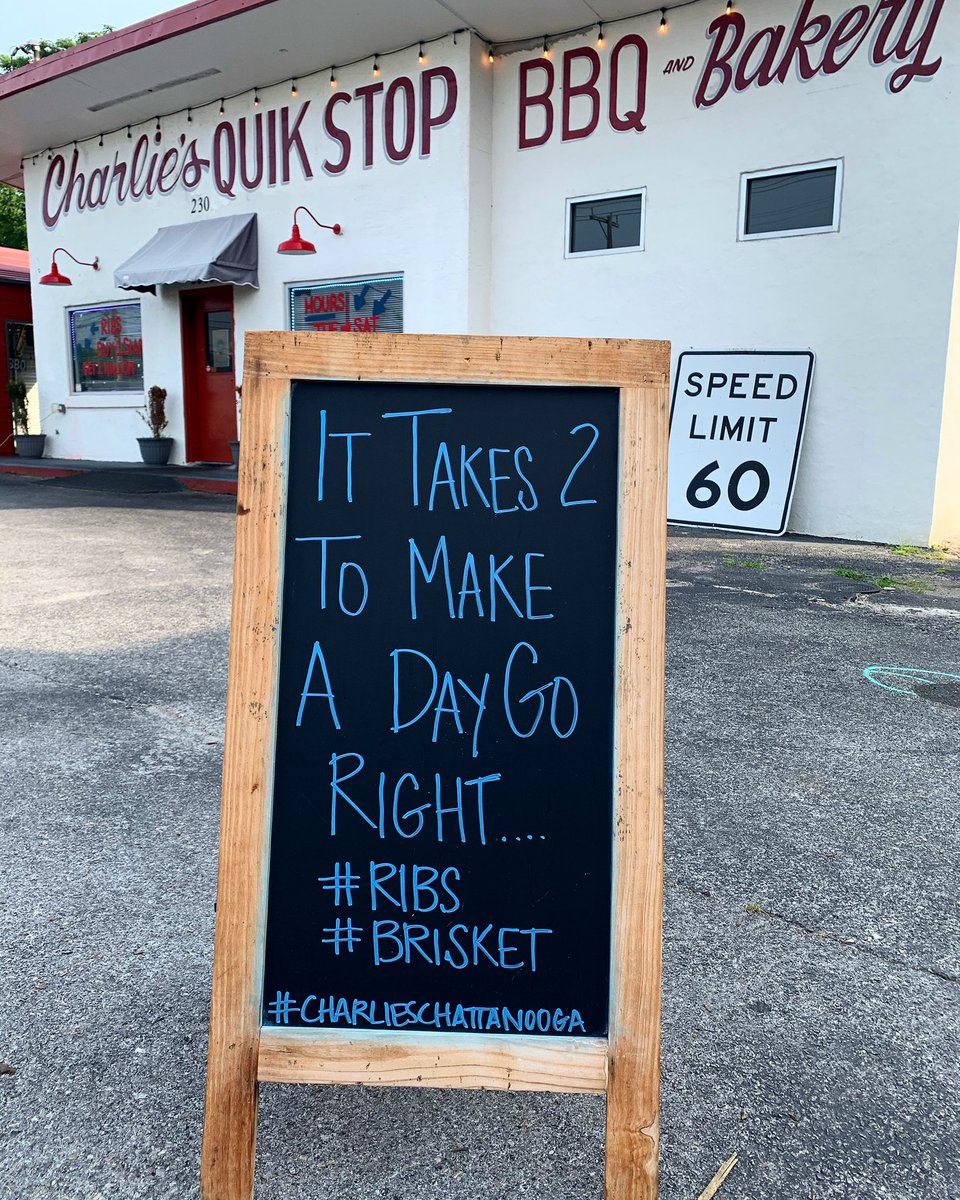 charliesnooga's tweet photo. Make your day go right...eat Charlie’s! Our first Tuesday open in MONTHS. Come enjoy carhop service and enjoy the A/C in your car while social distancing. #chattanooga #charlieschattanooga #letsgotuesday https://t.co/oyVQaoxn2B