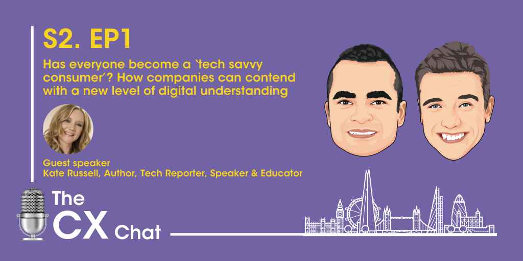 sabiogroup's tweet photo. New: To kick-start Season 2 of #TheCXChat, we're joined by @katerussell to discuss how companies can contend with a new level of #digital understanding whilst maintaining effortless and memorable #CX. Listen here 👉  https://t.co/93omavmBwo

@MattDDyer @SimonThorpe100 #CXPodcast https://t.co/SJdaPhRA94