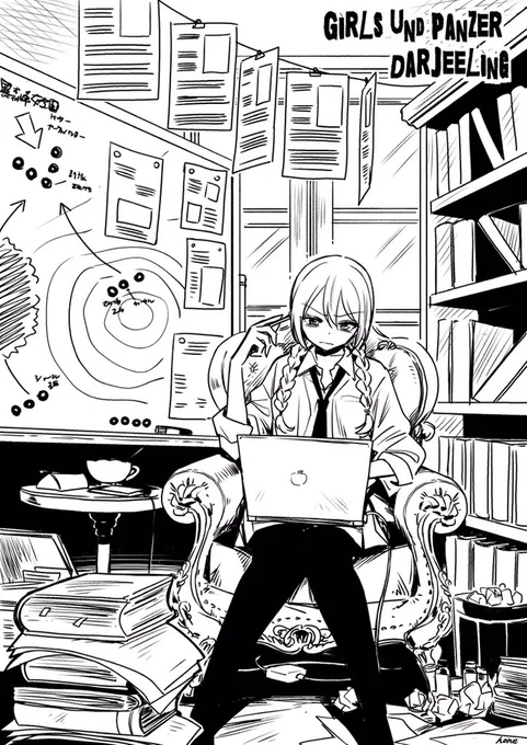 #ガルパン版深夜のお絵描き60分一本勝負
#ガルパン版深夜のお絵描き60分一本勝負_20200721
お題「ダージリン」

20分オーバーしましたゴメンナサイ 