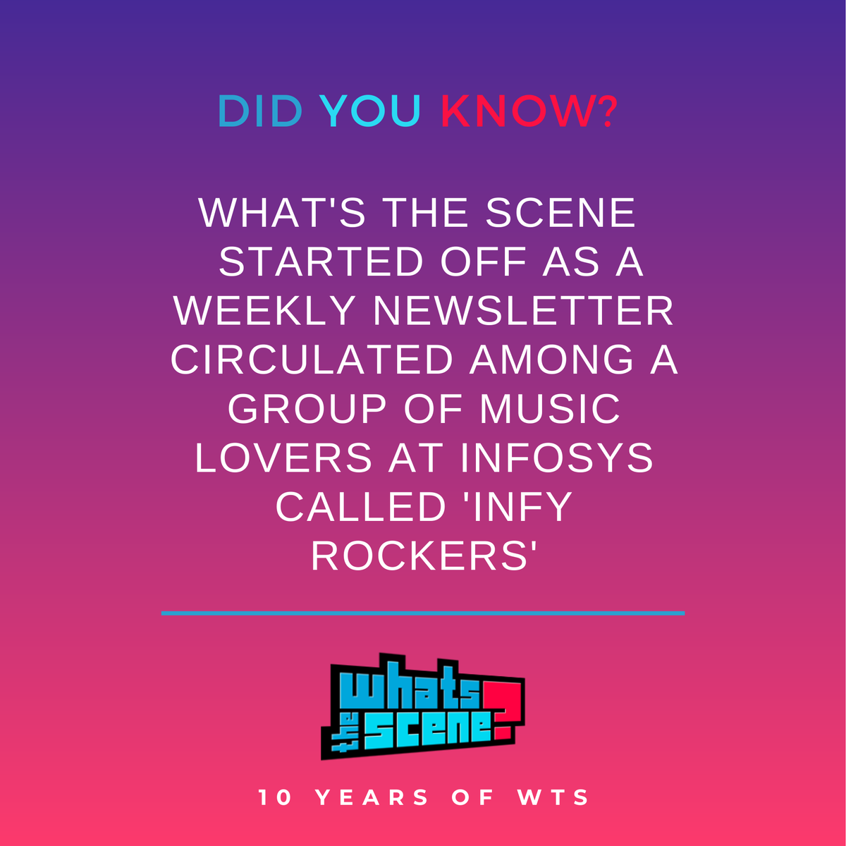 wtsindia's tweet photo. Every Friday a group of music enthusiasts assembled a newsletter with the latest in the independent music scene. Thursdays were spent at Hard Rock Cafe Bangalore interviewing musicians which always led to a mad rush to transcribe the interview to meet the deadline! #10yearsofWTS https://t.co/4Na9qpZ421
