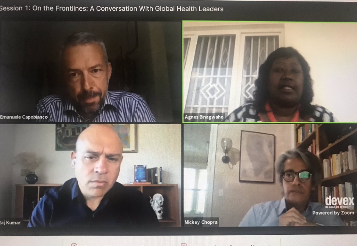VillageReach's tweet image. “Investing in community health allowed a country like Rwanda to perform as we have performed” @agnesbinagwaho during @devex #onthefrontlines event on response to #COVID19 #DevexSERIES @Living_Goods @chw_impact