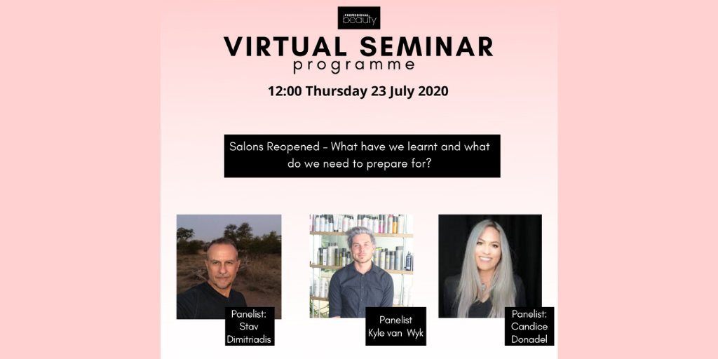 Whether you have opened your doors for business or are still preparing to, this weeks Professional Beauty Seminar will give you valuable insights into how the industry has opened.
Register today using the link below:

us02web.zoom.us/webinar/regist…

#salonsaresafe #beautyprofessionals