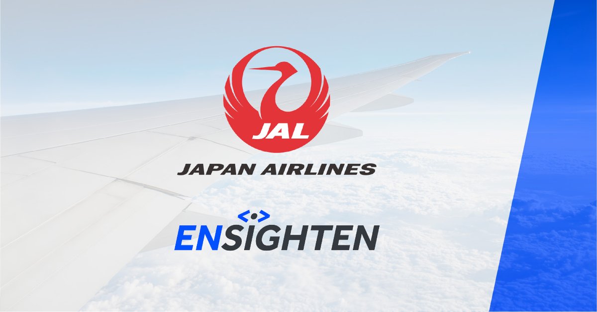 ensighten's tweet photo. We're pleased to welcome @JAL_Official_jp onto the Ensighten platform. By implementing our client-side website security and compliance solution, JAL can safeguard their website against #cyberattacks to ensure the safety of their customer data: https://t.co/XNJxqKUPr0 #marsec https://t.co/grMcSVoVI0