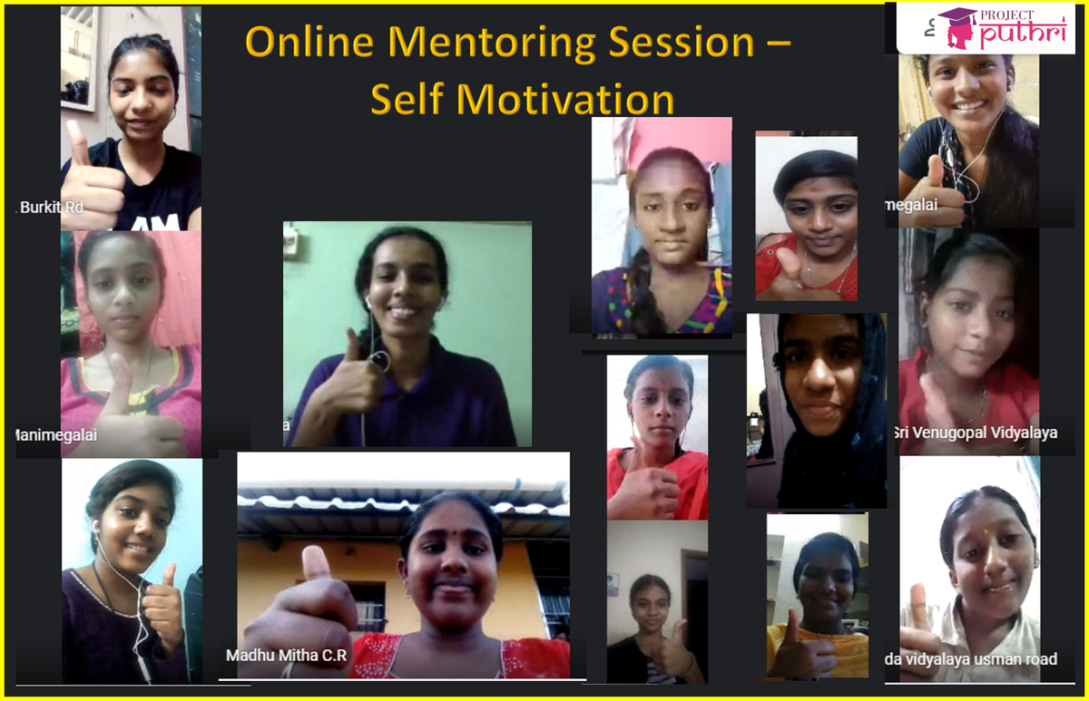 projectputhri's tweet photo. Our Online Mentoring Session on Self-Motivation was very successful with full engagement. Kudos to our facilitator, Puthri Mentor &amp; Career Coach Ms.Sunayana Reddy, Early Career Professional and Communications Manager at a Global Non Profit Organisation. https://t.co/dfCaYxQZeF