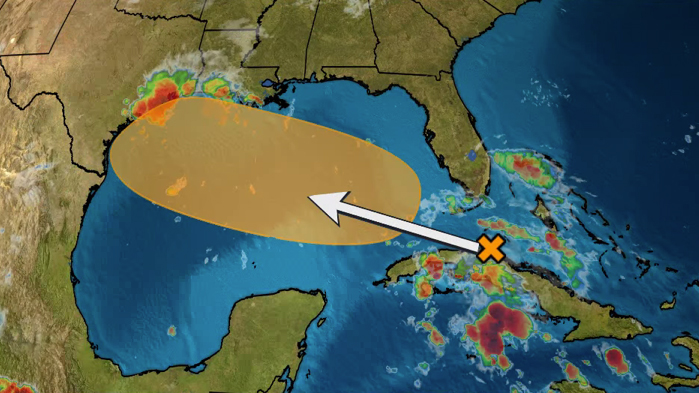 A disturbance moving into the Gulf of Mexico could form into a tropical ...