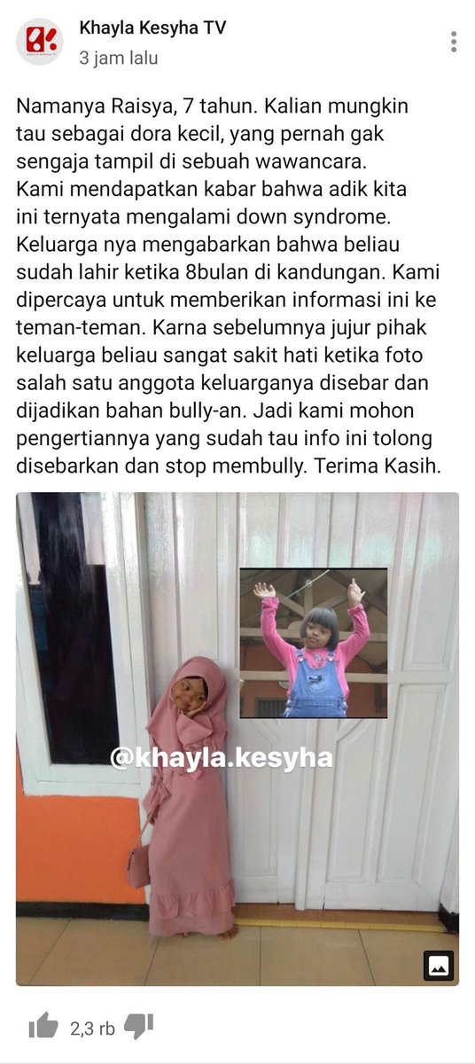 AREAJULID's tweet photo. dis! udah ya gaes jgn dibuat meme lagi. kasian adek dan keluarganya https://t.co/D5pbMD94F7