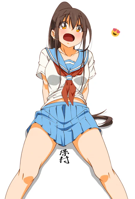 なんでもない子JK～ポニ子～
水色セーラー服! 