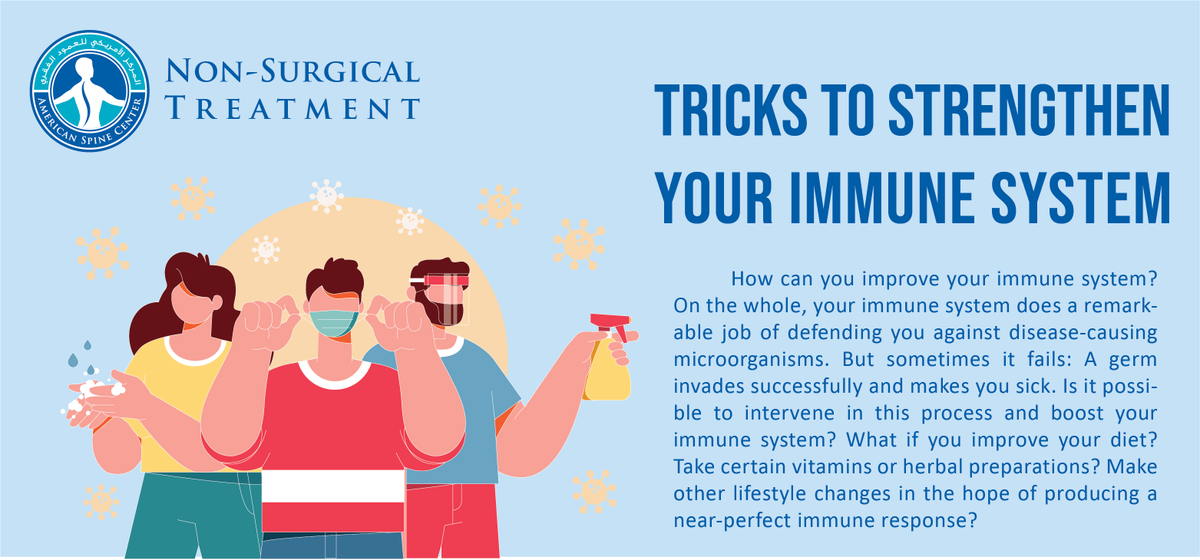 AmericanSpineC's tweet photo. Want a defense against COVID-19?  Tricks to strengthen your immune.
Read More https://t.co/x7Caxob0uY https://t.co/Wzo6ooWFwb