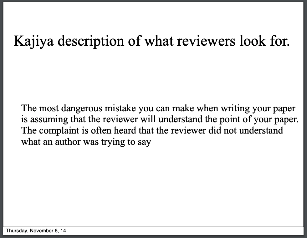 DynamicWebPaige's tweet image. ✨📄 Are you intending to submit a publication for review at an upcoming academic conference?

This deck from @MIT&apos;s Bill Freeman is an excellent guide: billf.mit.edu/sites/default/…

It irks me that these practices are not universally taught in *all* undergraduate &amp;amp; graduate schools.