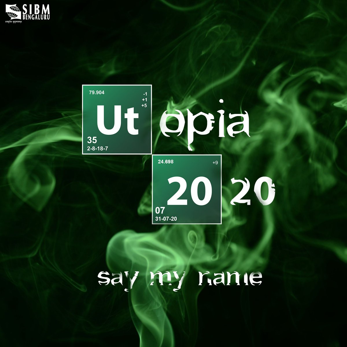 SIBMBengaluru's tweet photo. Be the one who knocks us off our chairs. Claim your territory and feel alive!
#Utopia2020 #LifeAtSIBMB #Vivere https://t.co/t7jKHK0Jgf