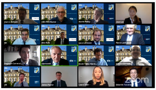 sportCIES's tweet photo. Online graduation 🎓 🖥️ ceremony held for the students 👩‍🎓👨‍🎓 of the 2⃣0⃣th edition of the FIFA Master 🙌! Full report 👉 #Proud https://t.co/3FvuWmc8n0 https://t.co/Q6kngaPKmk