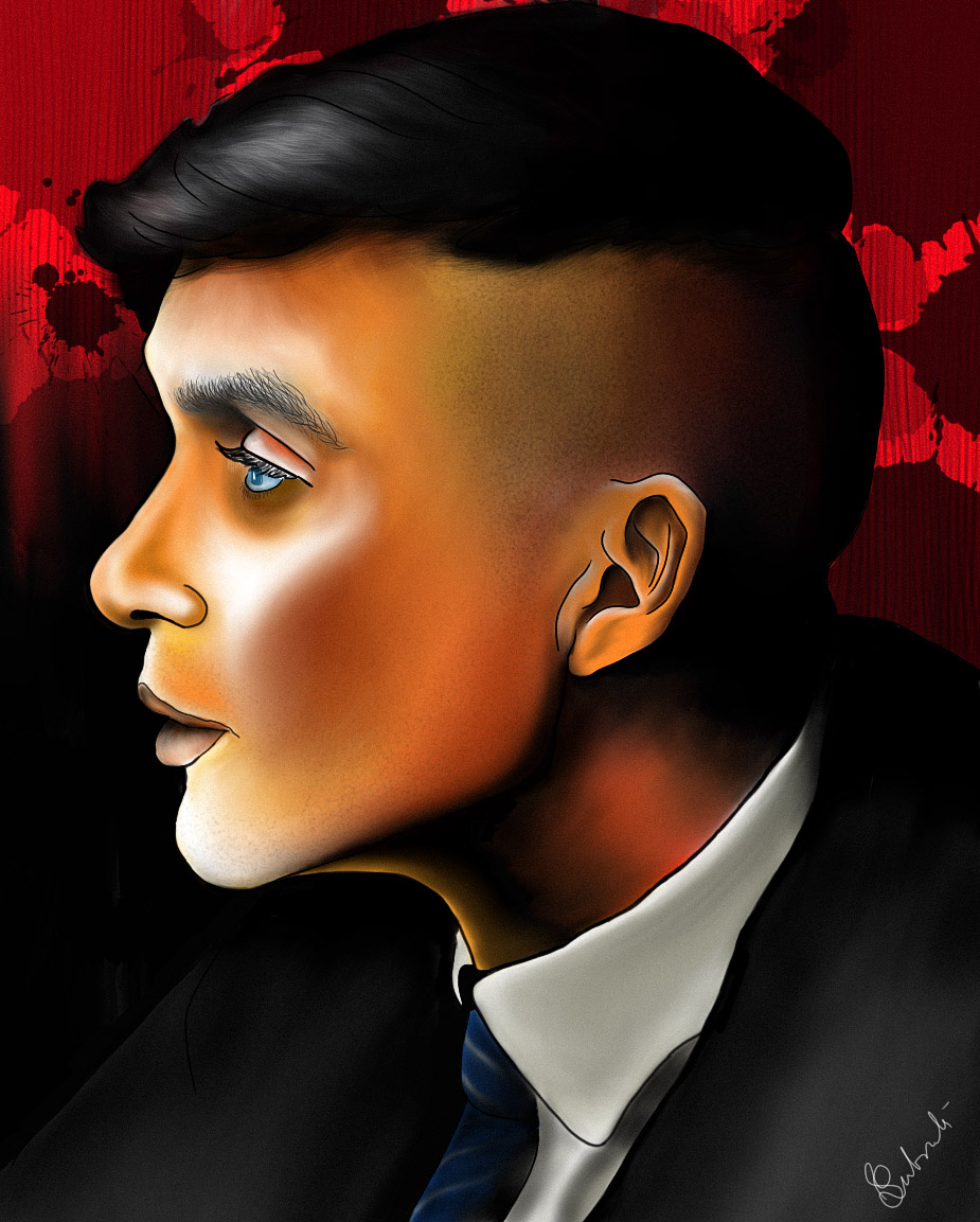 Subrat_dv's tweet photo. A digital painting of CILLIAN MURPHY (THOMAS SHELBY)♠❤🚬by Me.😷 https://t.co/bSjVLHDhxT
