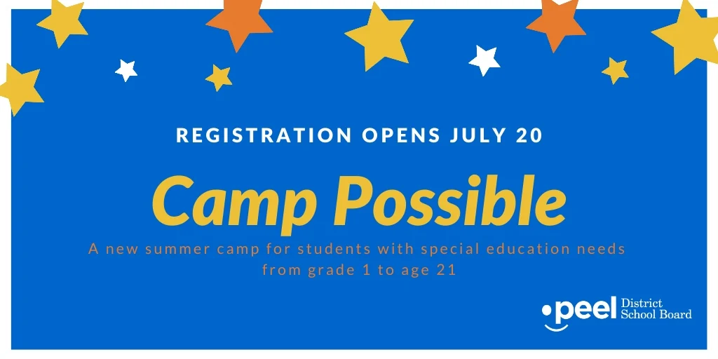 Camp Possible, a camp designed just for our special learners. It is an opportunity for our Special Education students to connect with their interests, their passions and show off their skills. Registration is open for all five weeks. Don't miss out!!!