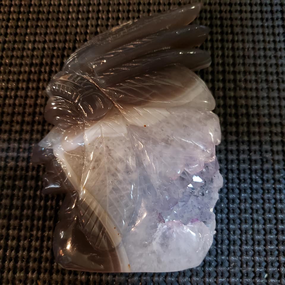 AzoniaShop's tweet image. Check out these blue lace agate carved Indian heads. these are the only 2 we have come in to yours soon. 😍😍😍

#azonia #azoniashop #shoplocal #agate #crystals #minerals #carved #Medford #NewJersey