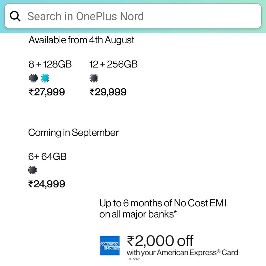 ChandanTechtalk's tweet photo. OnePlus Nord price details revealed by Amazon.
.
.
Follow @chandantechtalks for More Amazing Tech Content and News Updates.
.
.
#oneplus #oneplusnord #oneplusnordpriceinindia #oneplusnordarlaunchevent #oneplusnordarevent #ar #nord #oneplusz
#onepluszlitething #oneplusnordAR https://t.co/5rL7Mu40m4